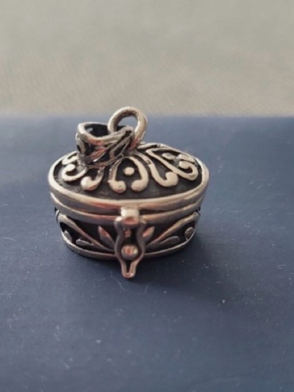 Sterling Silver Locket Prayer Box Charm
